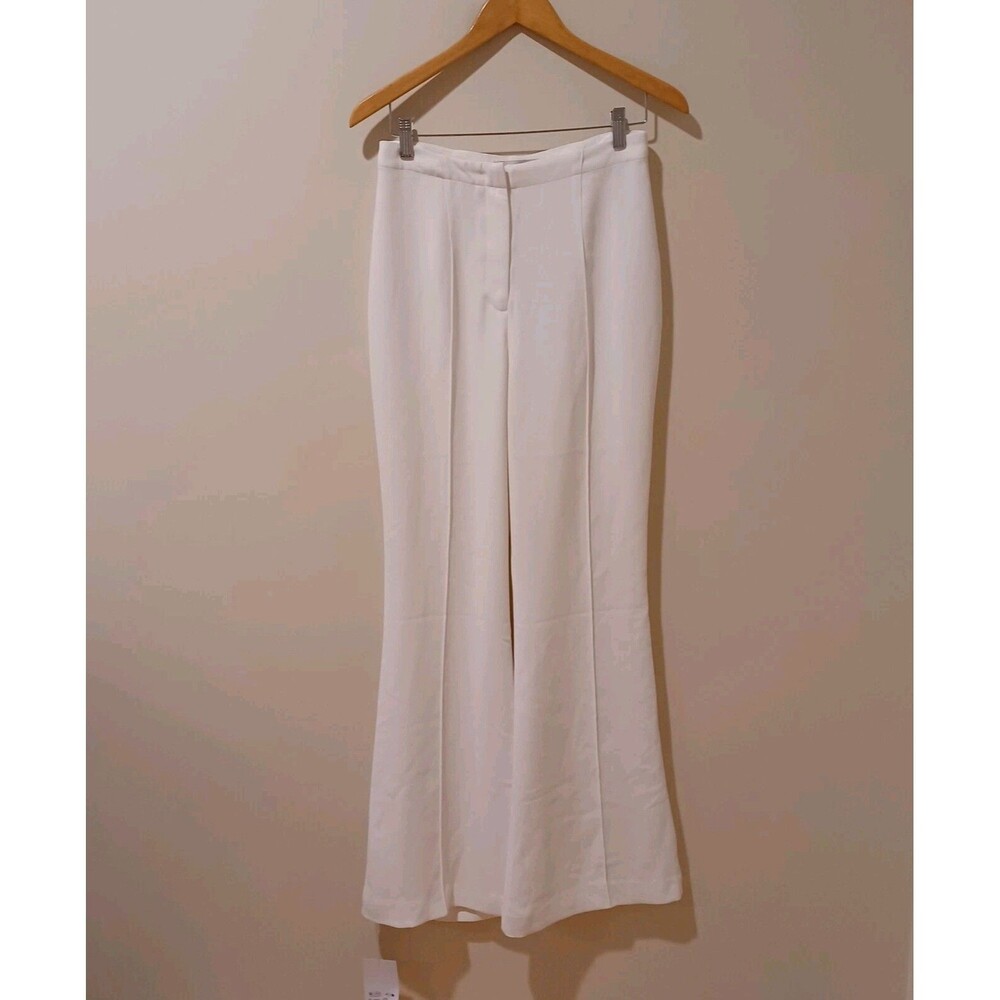 Self-Portrait White Crepe Jumpsuit Pants - Picture 3 of 10